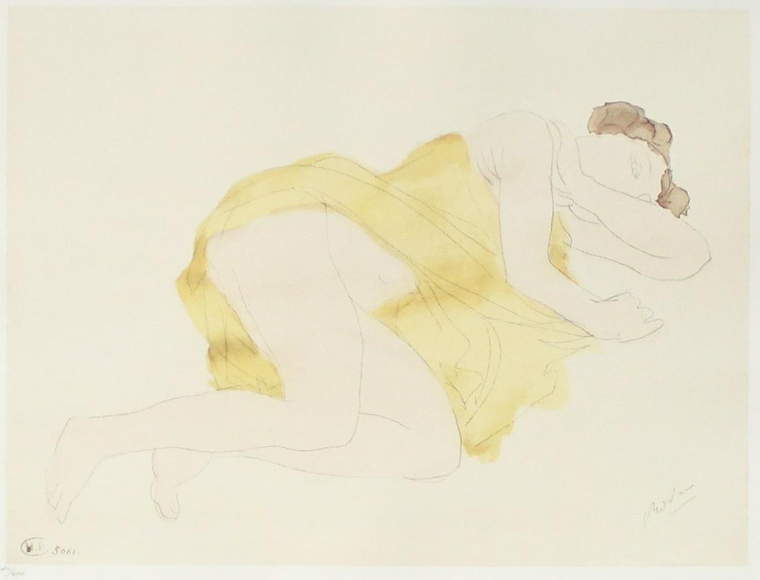 Auguste Rodin - Aquarelle III: Artist: Auguste Rodin Title: Aquarelle III Year: 1949 Dimensions: 12 5/8in. by 17 1/2in. Edition: From the Rare Limited Edition of 600 Publisher: Librairie des