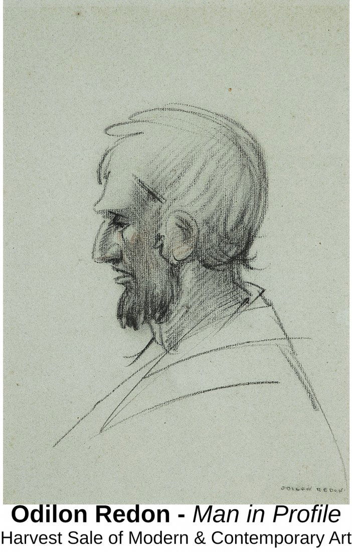 Odilon Redon - Man in Profile (1 of 1)