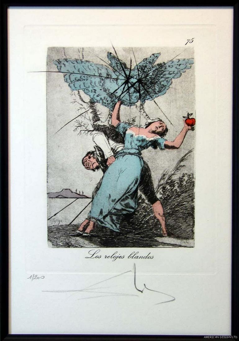 Salvador Dali - Los Relojes Blandos, #75: Artist: Salvador Dali Title: Los Relojes Blandos, #75 Year: 1977 Dimensions: 17.75in. by 12.25in. Edition: From the limited edition of 200 Publisher: Fernand Ha