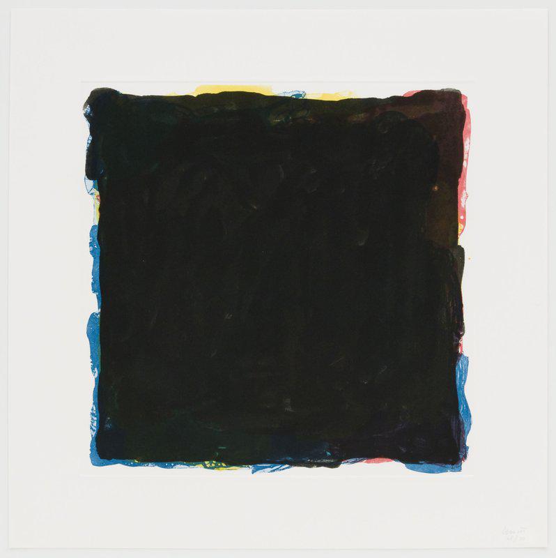 Sol Lewitt - Black Over Colors (Red Yellow and Black) (1 of 1)