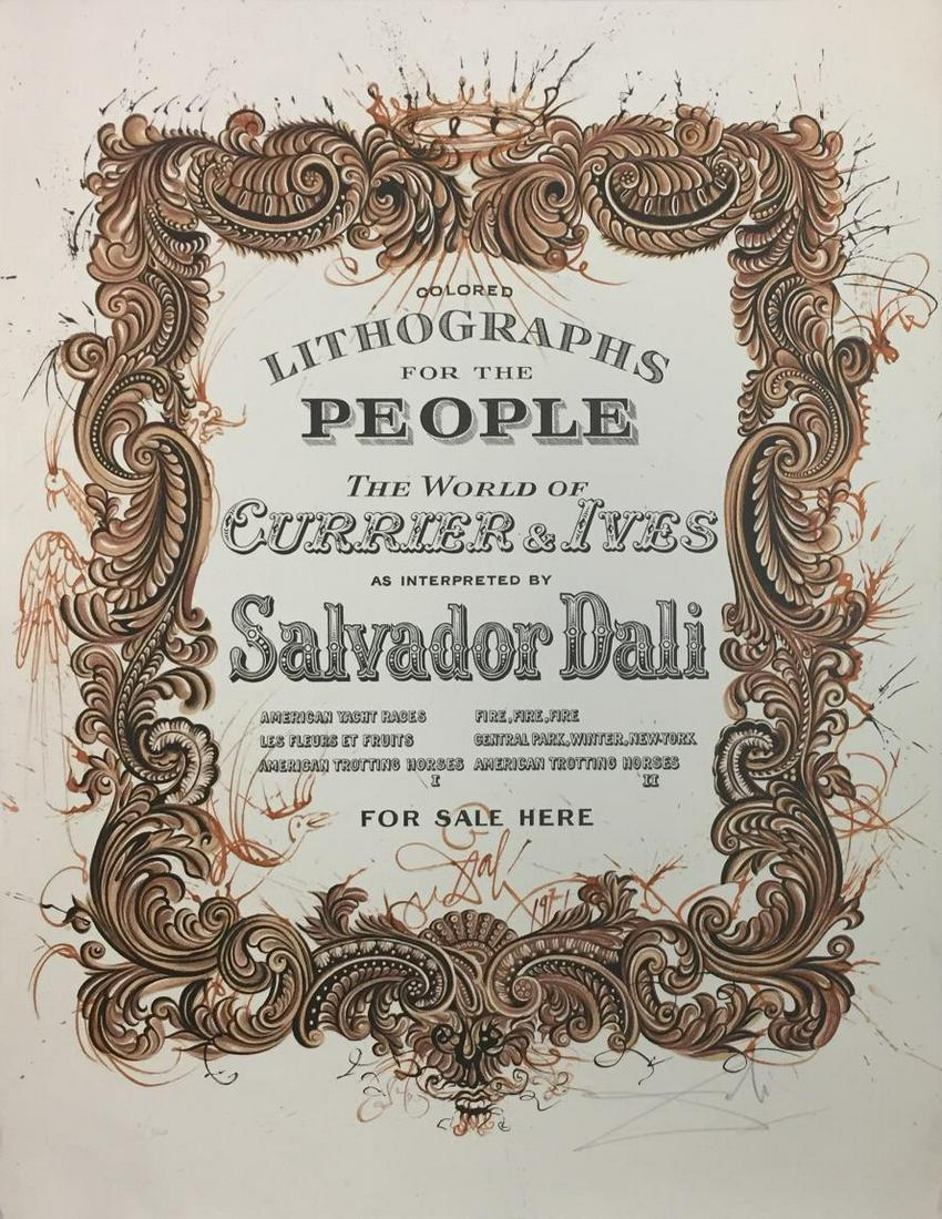 Salvador Dali - Currier & Ives Cover Sheet (1 of 1)