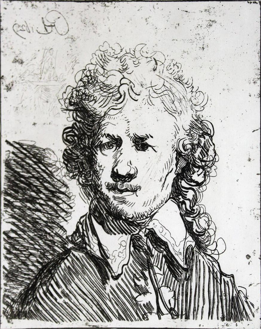 Rembrandt van Rijn (After) - Self Portrait: Artist: Rembrandt van Rijn Title: Self Portrait Year: 1880 Dimensions: 12.25in. by 10in. Edition: From the rare limited edition Medium: Original heliogravure created from