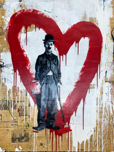 Mr. Brainwash - Charlie Chaplin (Unique) (1 of 1)