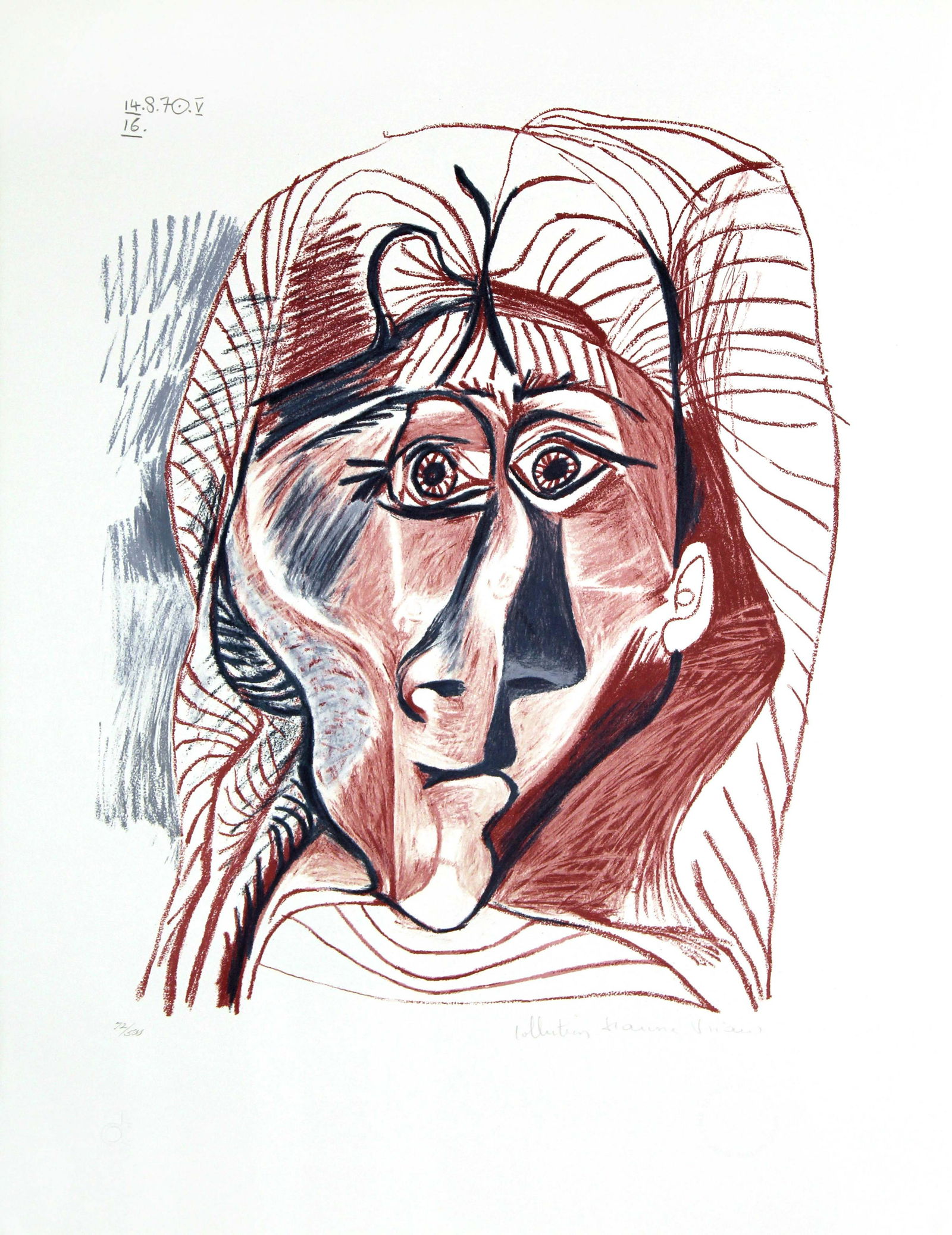 Pablo Picasso (After) - Visage de Femme de Face (1 of 3)