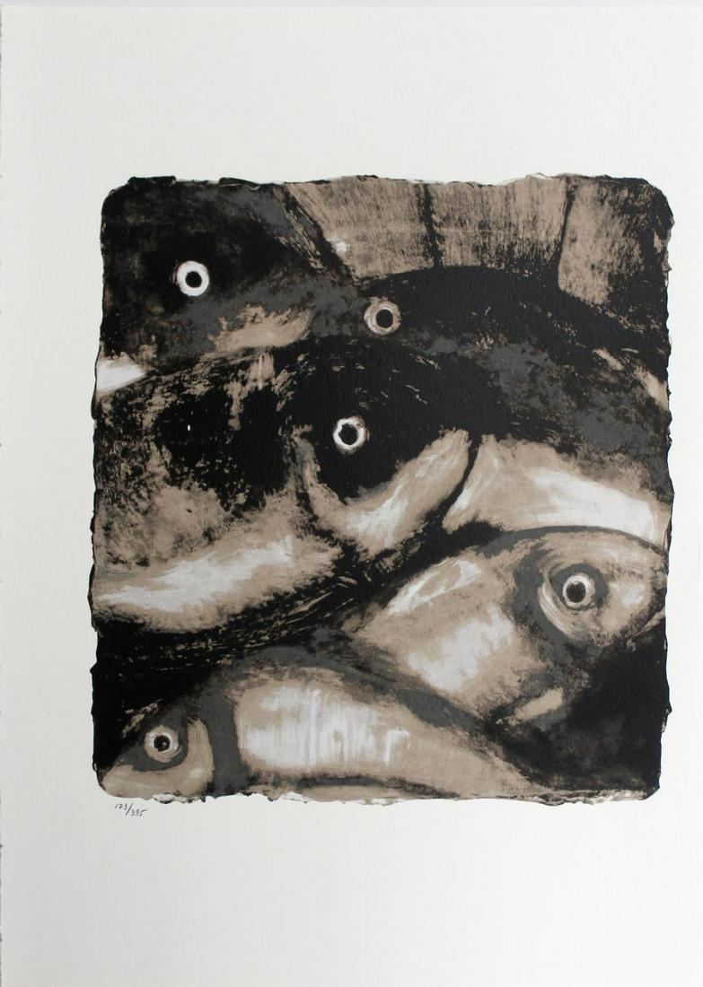 Donald Sultan - Untitled from "Visual Poetics": Artist: Donald Sultan Title: Untitled from "Visual Poetics" Year: 1998 Dimensions: 22in. by 17in. Edition: From the limited edition of 395 Publisher: Marco Fine Arts