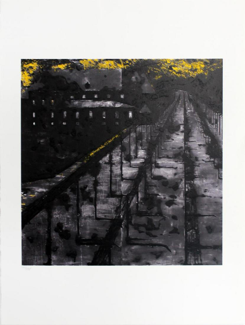 Donald Sultan - Untitled from "Visual Poetics": Artist: Donald Sultan Title: Untitled from "Visual Poetics" Year: 1998 Dimensions: 22in. by 17in. Edition: From the limited edition of 395 Publisher: Marco Fine Arts Contem