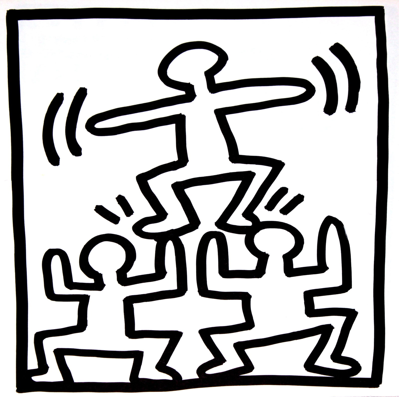 Keith Haring - Untitled (Human Pyramid) (1 of 1)