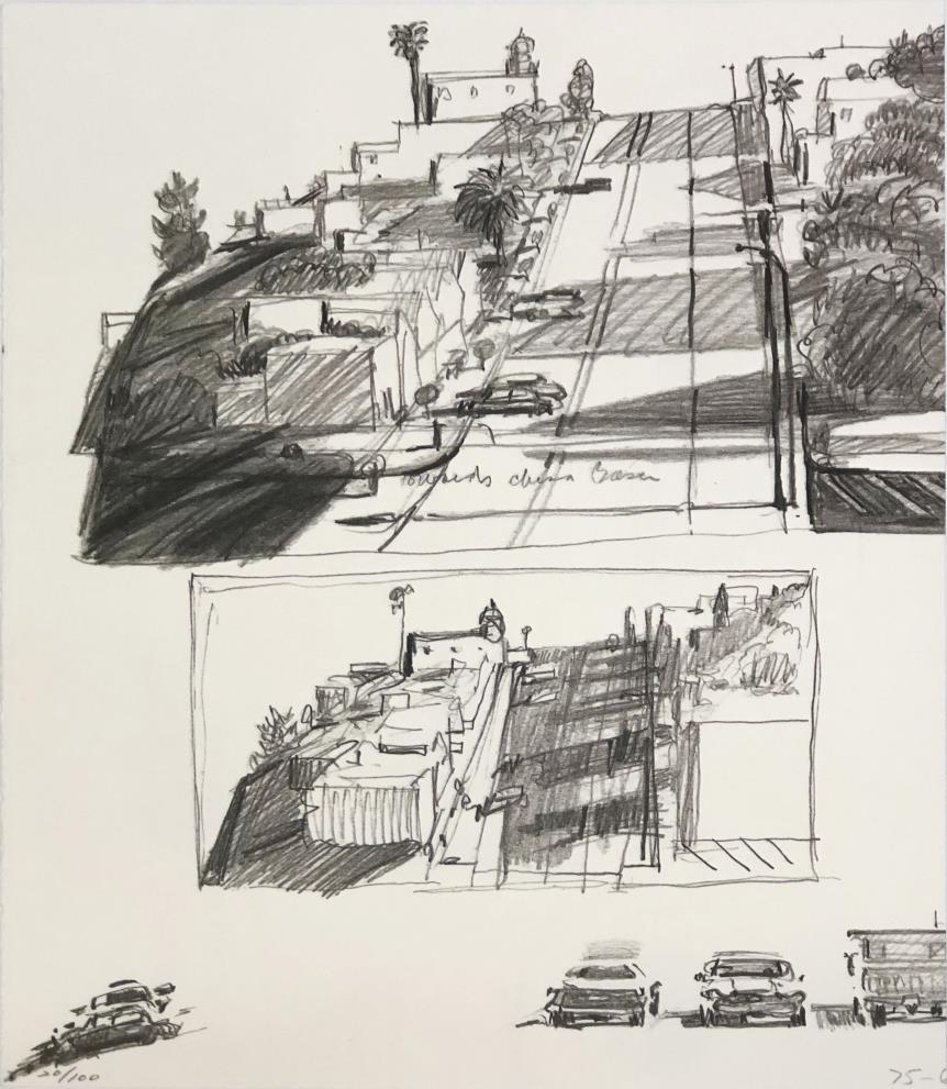 Wayne Thiebaud - Sketchbook 7: Artist: Wayne Thiebaud Title: Sketchbook 7 Year: 1987 Dimensions: 8 1/2in. by 11in. Edition: 20 from the rare limited edition of 100 Publisher: Abrams New York<