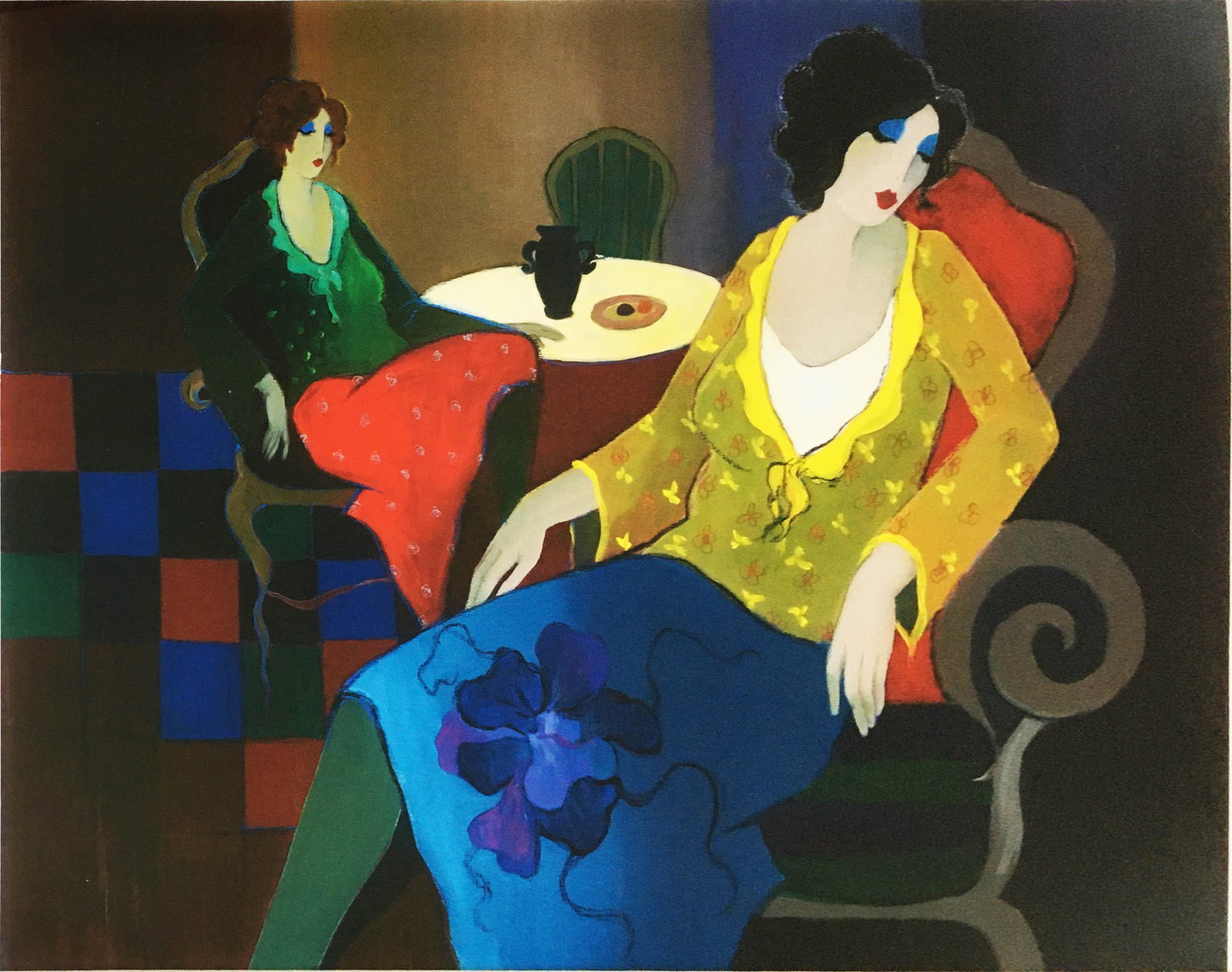 Itzchak Tarkay - Two Women (1 of 1)