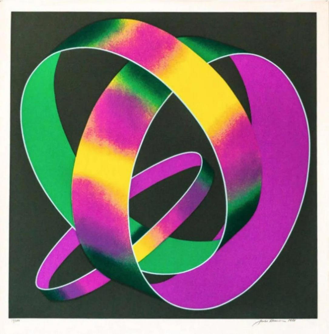 Jack Brusca - Whisper Theme: Artist: Jack Brusca Title: Whisper Theme Year: 1978 Dimensions: 26.5in. by 25.5in. Edition: From the Rare Limited Edition of 200 Medium: Silkscreen C