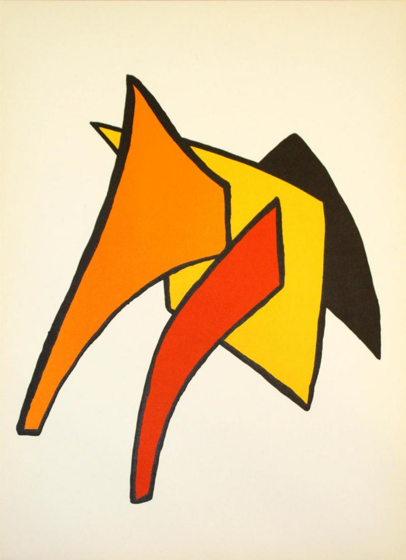 Alexander Calder - Untitled: Artist: Alexander Calder Title: Untitled Year: 1963 Dimensions: 11in. by 15in. Edition: From the rare limited edition Publisher: Maeght Paris Suite:<