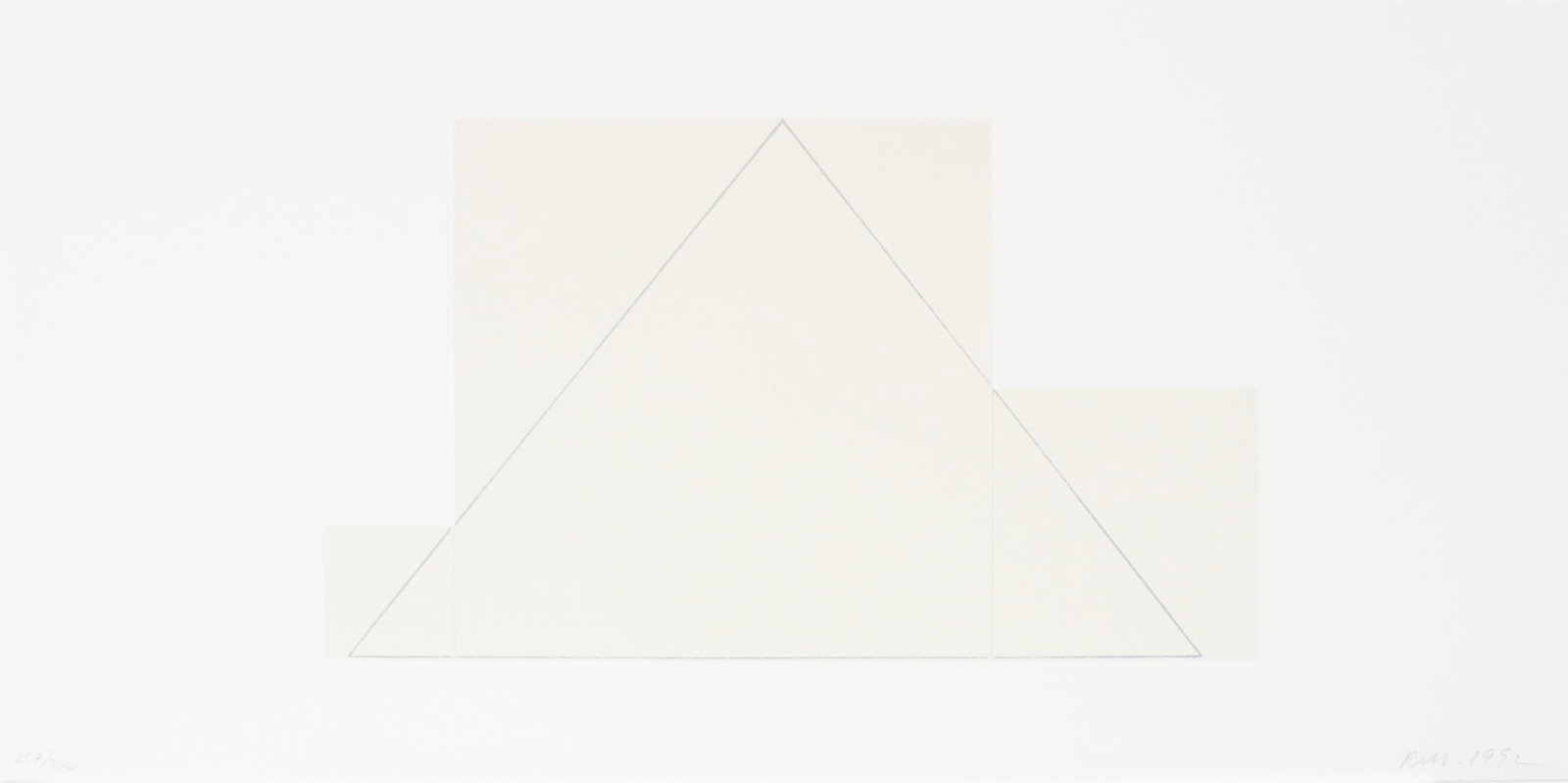 Robert Mangold - Untitled from "A Book of Silk Screen: Artist: Robert Mangold Title: Untitled from "A Book of Silk Screen Prints" Year: 1992 Dimensions: 24in. by 11.5in. Edition: From the limited edition of 300 Publish