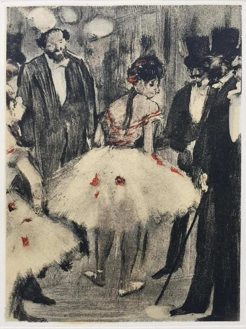Edgar Degas (After) - Untitled from Famille Cardinal: Artist: Edgar Degas (After) Title: Untitled from Famille Cardinal Year: 1948 Dimensions: 9in. by 12 1/4in. Edition: From the Rare Limited Edition of 500 Publisher:<