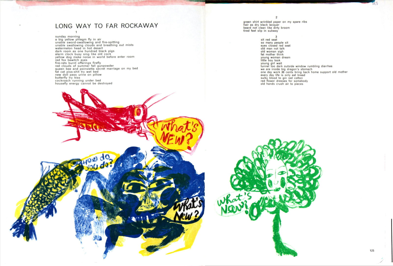 Walasse Ting - Long Way to Far Rockaway: Artist: Walasse Ting Title: Long Way to Far Rockaway Year: 1964 Dimensions: 16in. by 22in. Edition: From the rare limited edition Publisher: E.W. Kornfeld Switzerland <