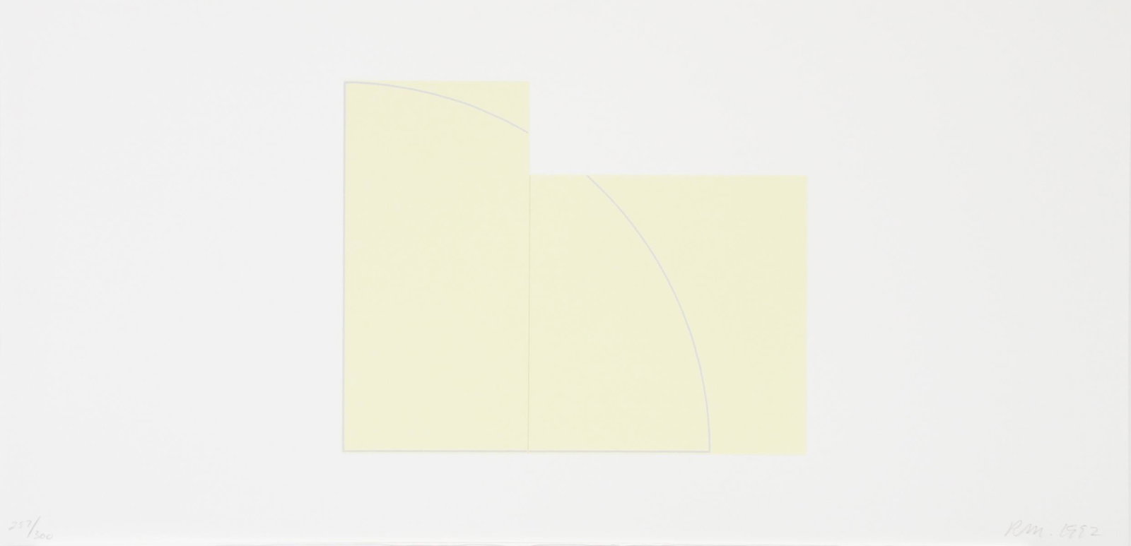 Robert Mangold - Untitled from "A Book of Silk Screen: Artist: Robert Mangold Title: Untitled from "A Book of Silk Screen Prints" Year: 1992 Dimensions: 24in. by 11.5in. Edition: From the limited edition of 300 Publish