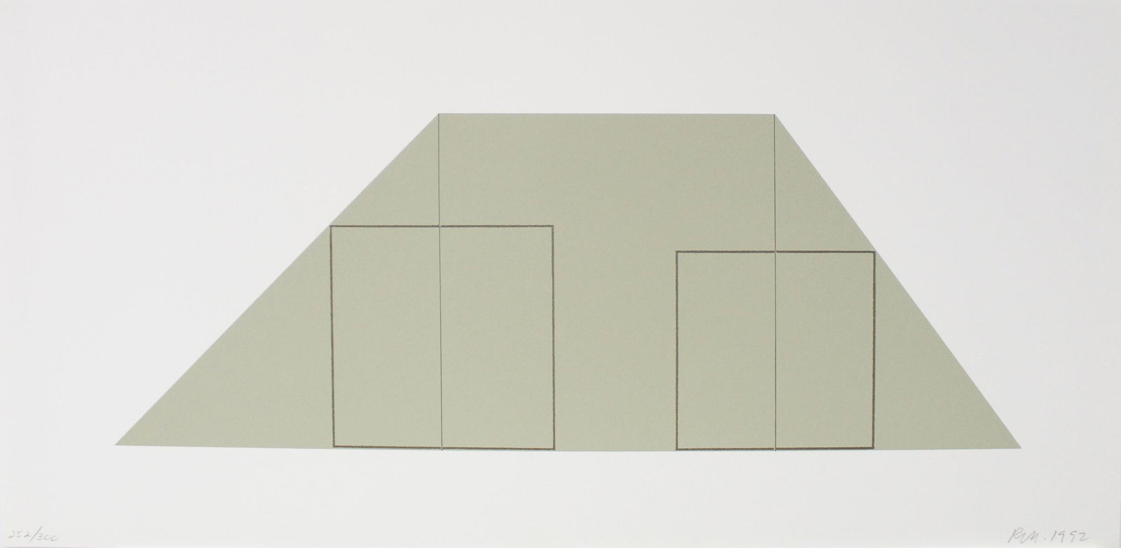 Robert Mangold - Untitled from "A Book of Silk Screen: Artist: Robert Mangold Title: Untitled from "A Book of Silk Screen Prints" Year: 1992 Dimensions: 24in. by 11.5in. Edition: From the limited edition of 300 Publish