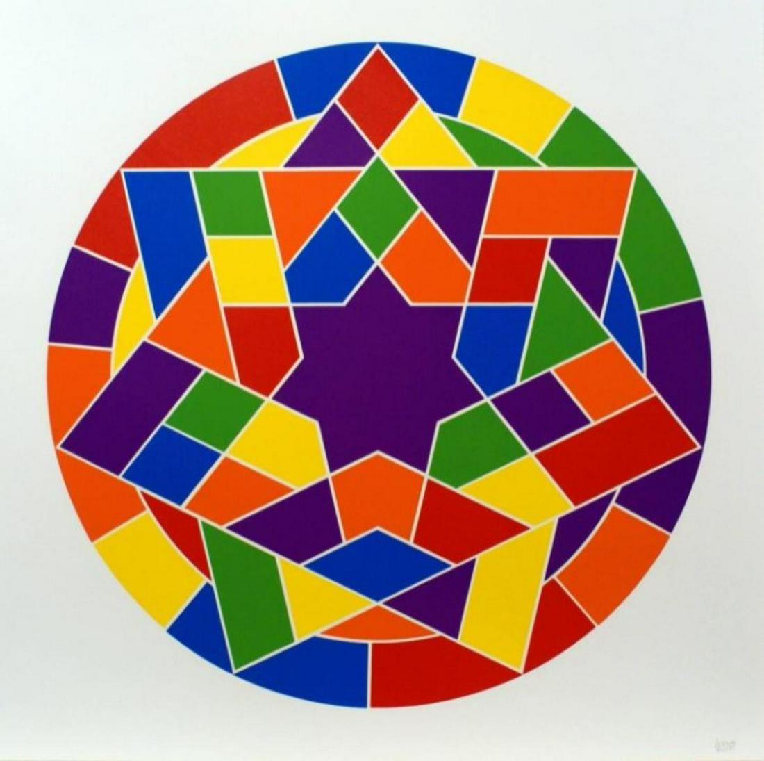Sol Lewitt - Tondo 5 (7 point star) (1 of 1)