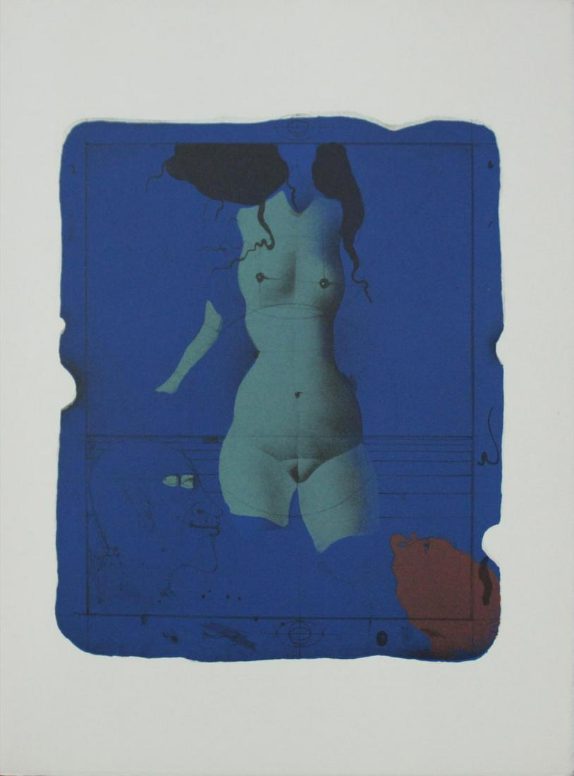 Paul Wunderlich - Torso Sur Une Pierre Bleue (1 of 1)