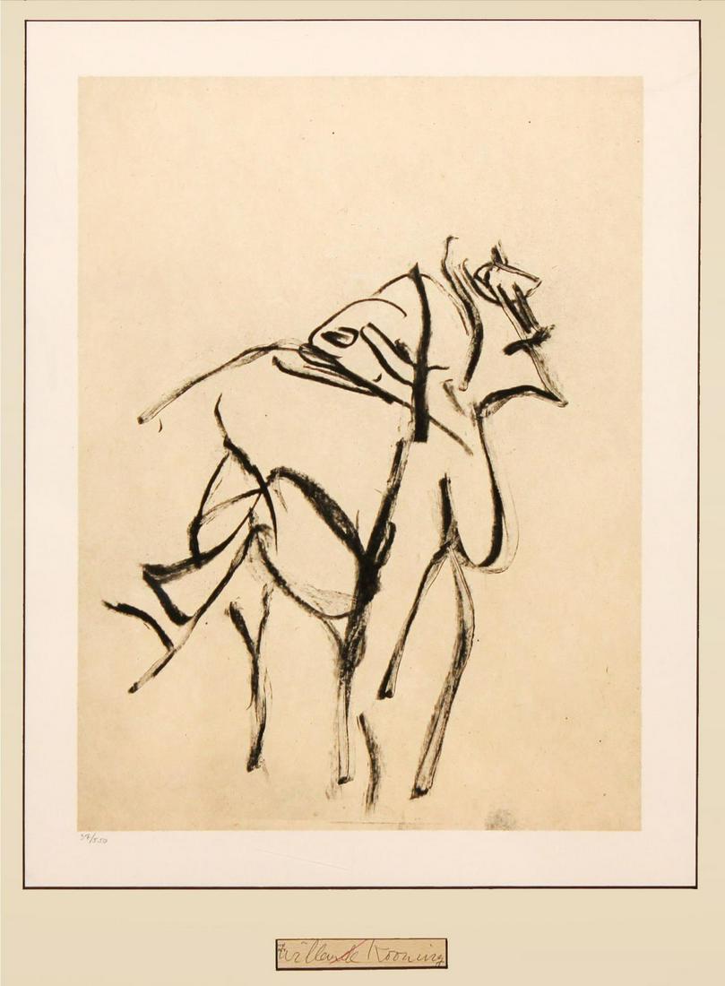 Willem De Kooning - II (For Frank O'Hara): Artist: Willem De Kooning Title: II (For Frank O'Hara) Year: 1988 Dimensions: 27.5in. by 23in. Edition: From the limited edition of 550 Publisher: The Museum of Modern Art
