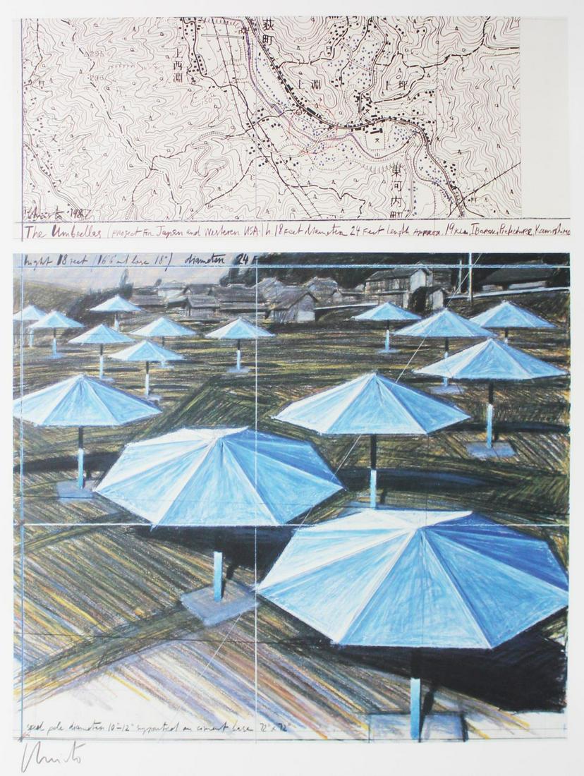 Christo - The Umbrellas (Blue) (1 of 1)