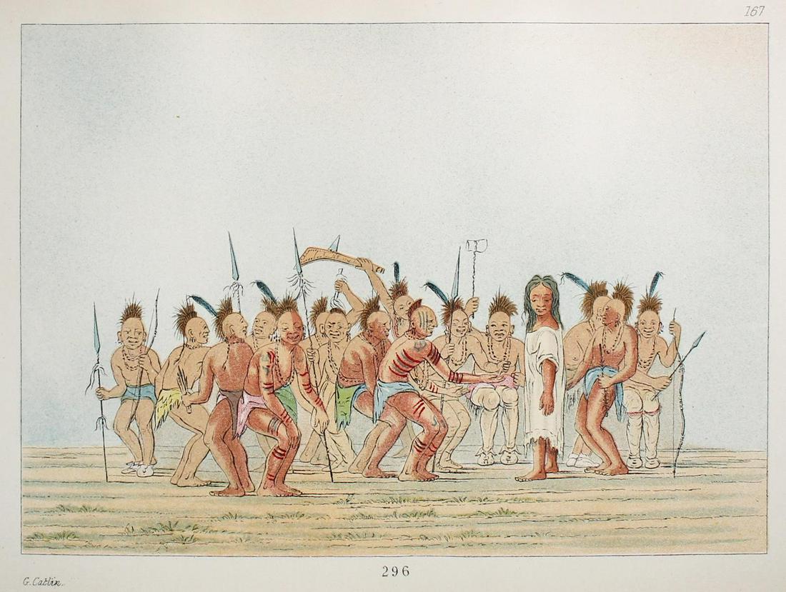 George Catlin - Plate 167 from The North American: Artist: George Catlin Title: Plate 167 from The North American Indians Year: 1844 Dimensions: 10in. by 6 1/4in. Edition: From the Rare Limited Edition Publisher:
