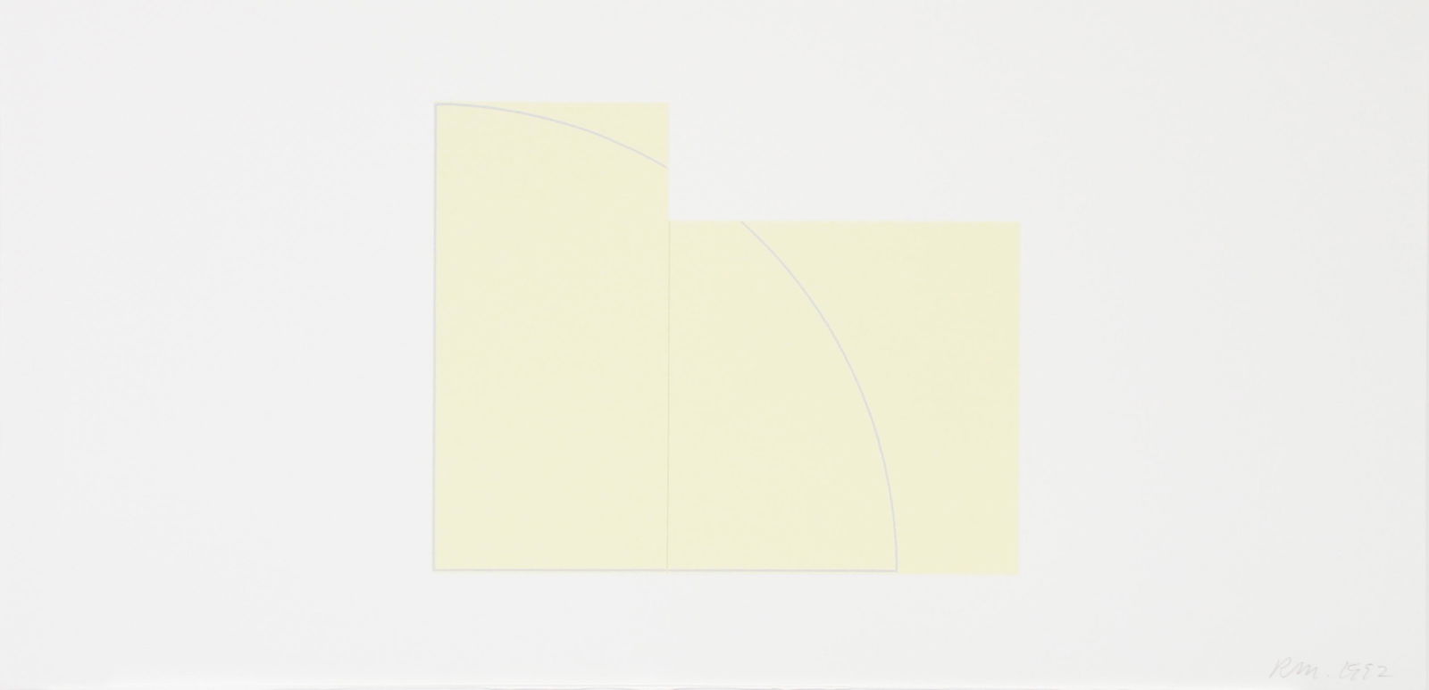 Robert Mangold - Untitled from "A Book of Silk Screen: Artist: Robert Mangold Title: Untitled from "A Book of Silk Screen Prints" Year: 1992 Dimensions: 24in. by 11.5in. Edition: From the limited edition of 300 Publish