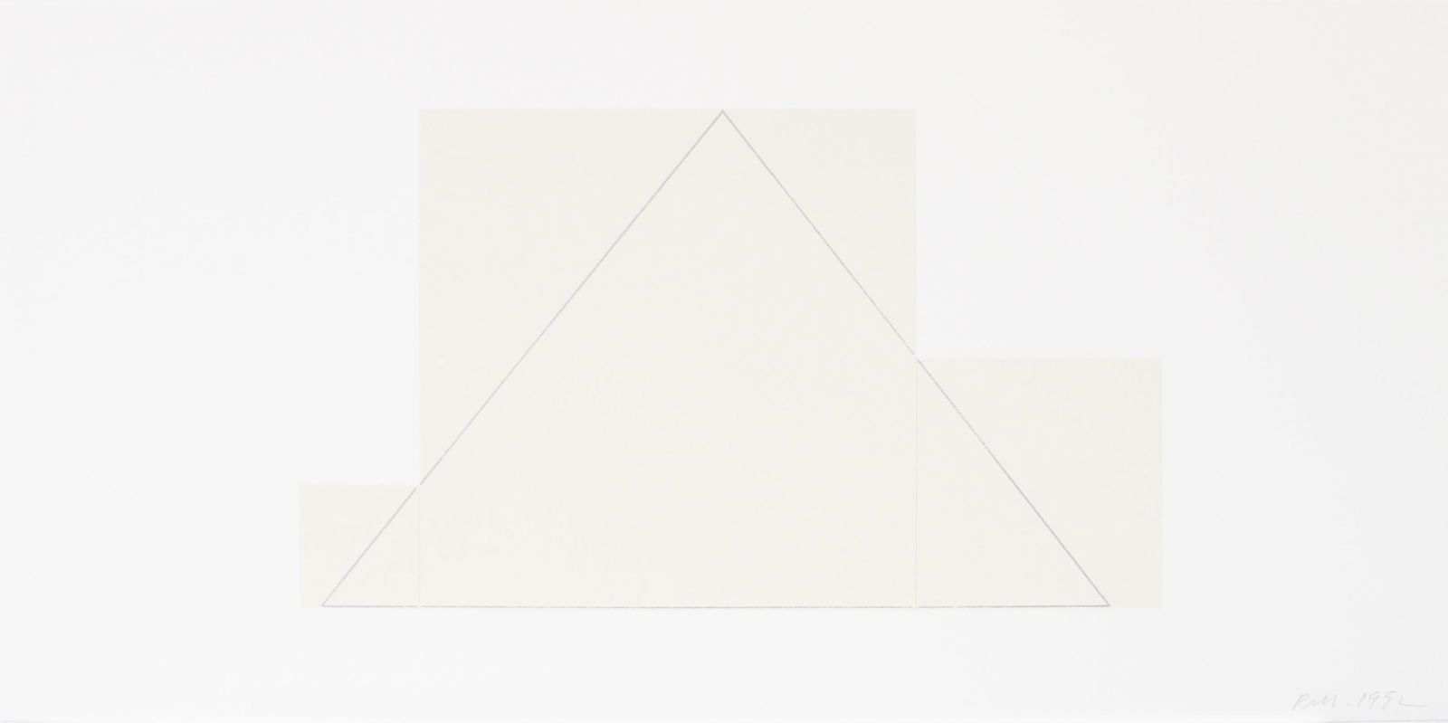 Robert Mangold - Untitled from "A Book of Silk Screen: Artist: Robert Mangold Title: Untitled from "A Book of Silk Screen Prints" Year: 1992 Dimensions: 24in. by 11.5in. Edition: From the limited edition of 300 Publish