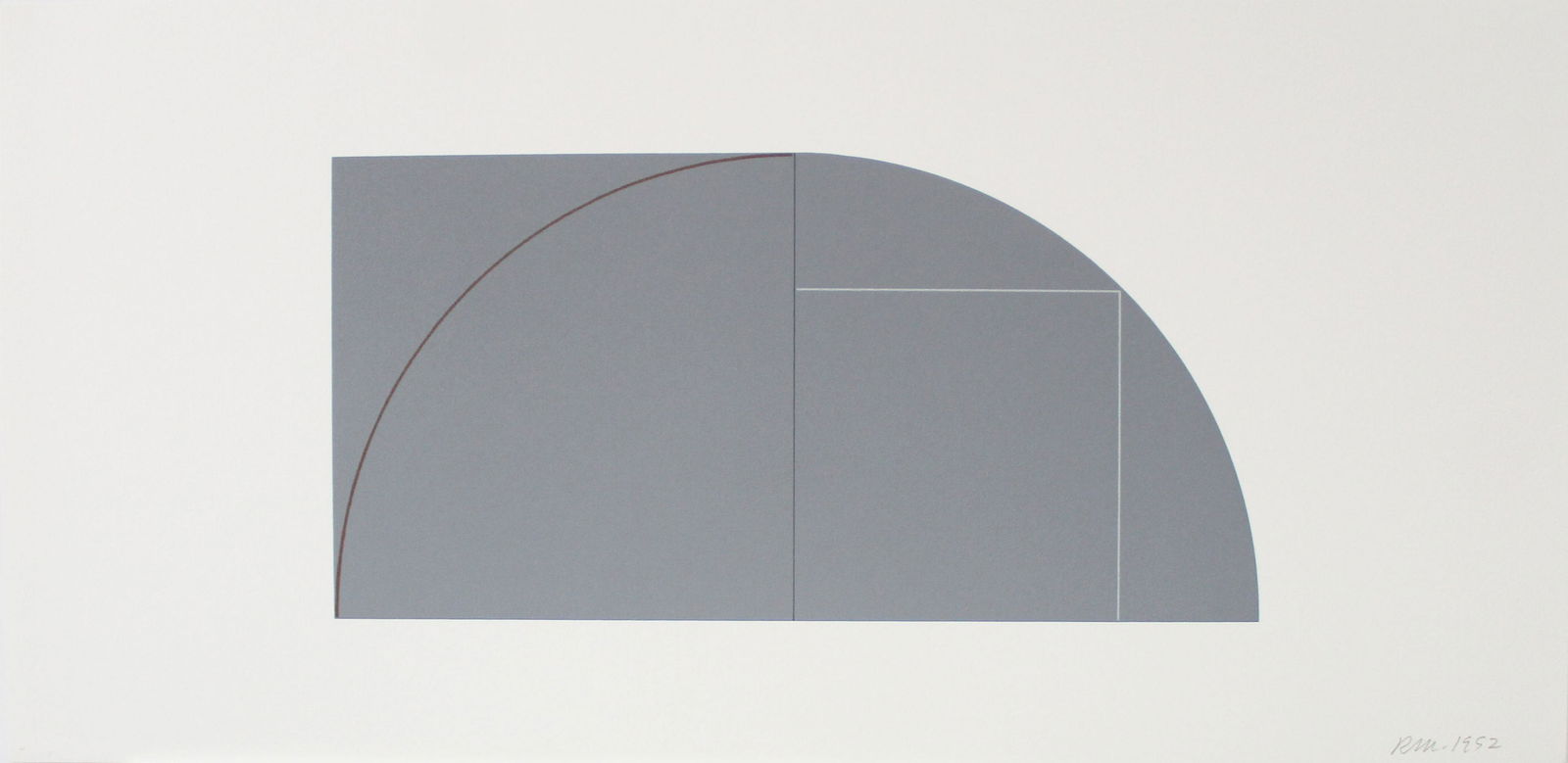 Robert Mangold - Untitled from "A Book of Silk Screen: Artist: Robert Mangold Title: Untitled from "A Book of Silk Screen Prints" Year: 1992 Dimensions: 24in. by 11.5in. Edition: From the limited edition of 300 Publish