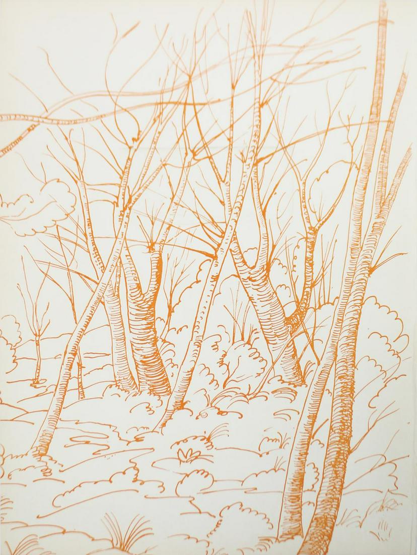 Andre Derain - Trees: Artist: Andre Derain Title: Trees Year: 1940 Dimensions: 13 3/4in. by 10in. Edition: From the Rare Limited Edition Publisher: Verve Suite: Verve