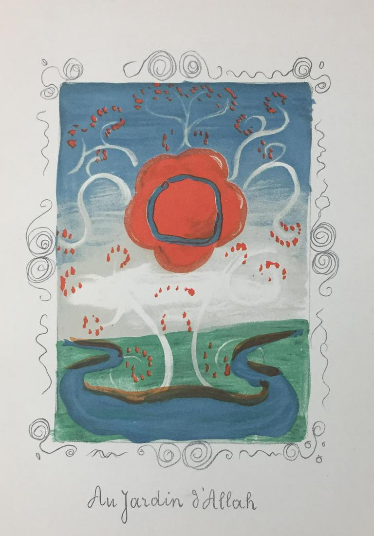 Andre Derain - Au Jardin D: Artist: Andre Derain Title: Au Jardin D'Allah Year: 1938 Dimensions: 14in. by 10 1/2in. Weight: 0 Edition: From the rare limited edition Suite: V