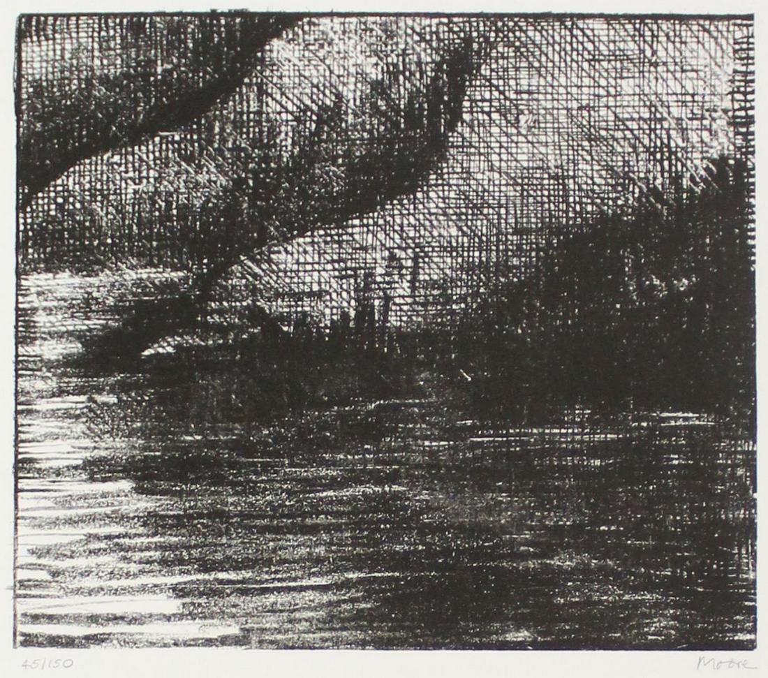Henry Moore - Fjord: Artist: Henry Moore Title: Fjord Year: 1974 Dimensions: 16in. by 13in. Edition: From the Rare Limited Edition Publisher: Petersburg Press Suite: