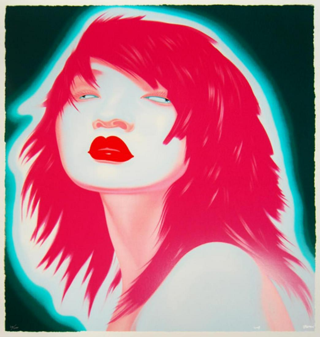 Feng Zhengjie - Chinese Portrait Series #26: Artist: Feng Zhengjie Title: Chinese Portrait Series #26 Year: 2008 Dimensions: 35in. by 35in. Edition: From the rare limited edition of 200 Medium: Original se