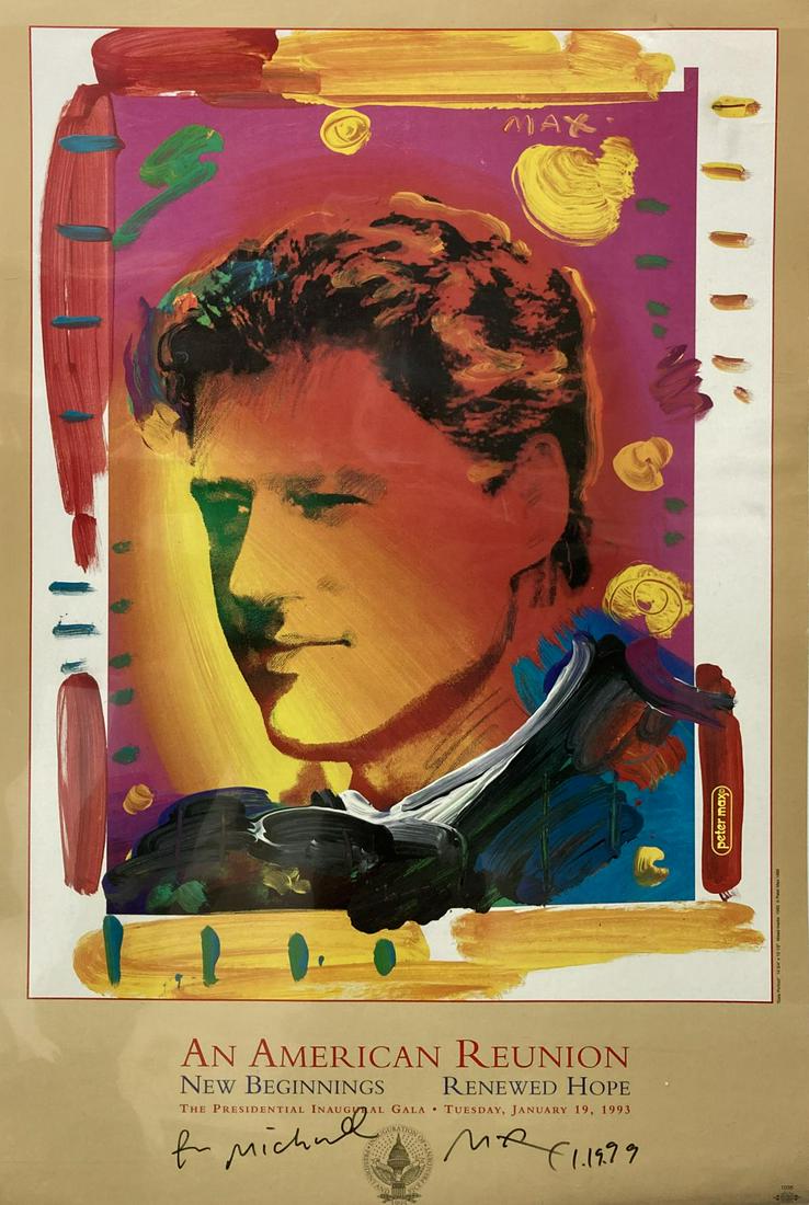 Peter Max - Bill Clinton Inagural Gala Poster (1 of 1)