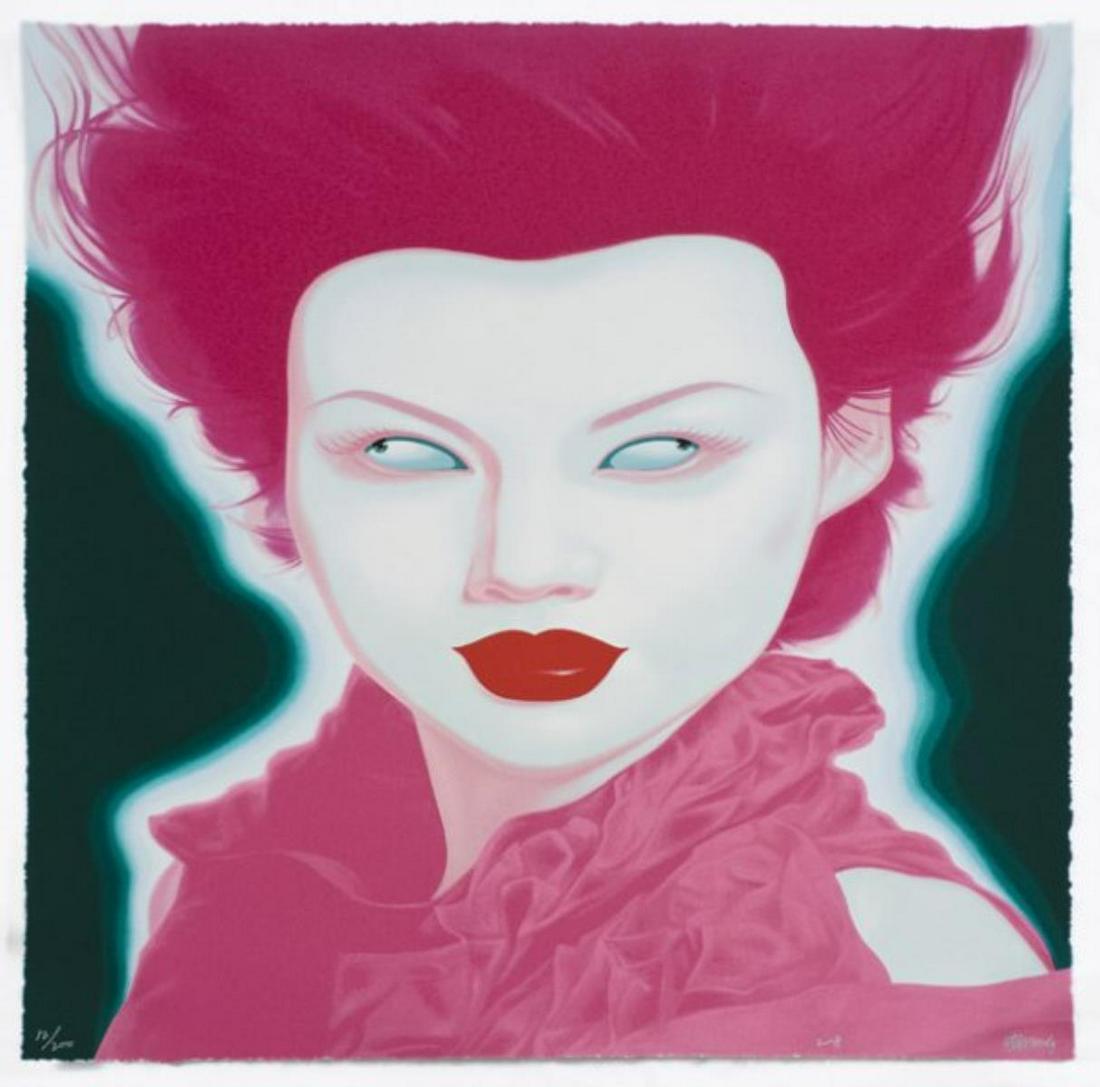 Feng Zhengjie - Chinese Portrait Series #38: Artist: Feng Zhengjie Title: Chinese Portrait Series #38 Year: 2008 Dimensions: 31 3/4in. by 31 3/4in. Edition: From the rare limited edition of 200 Medium: Original serigr