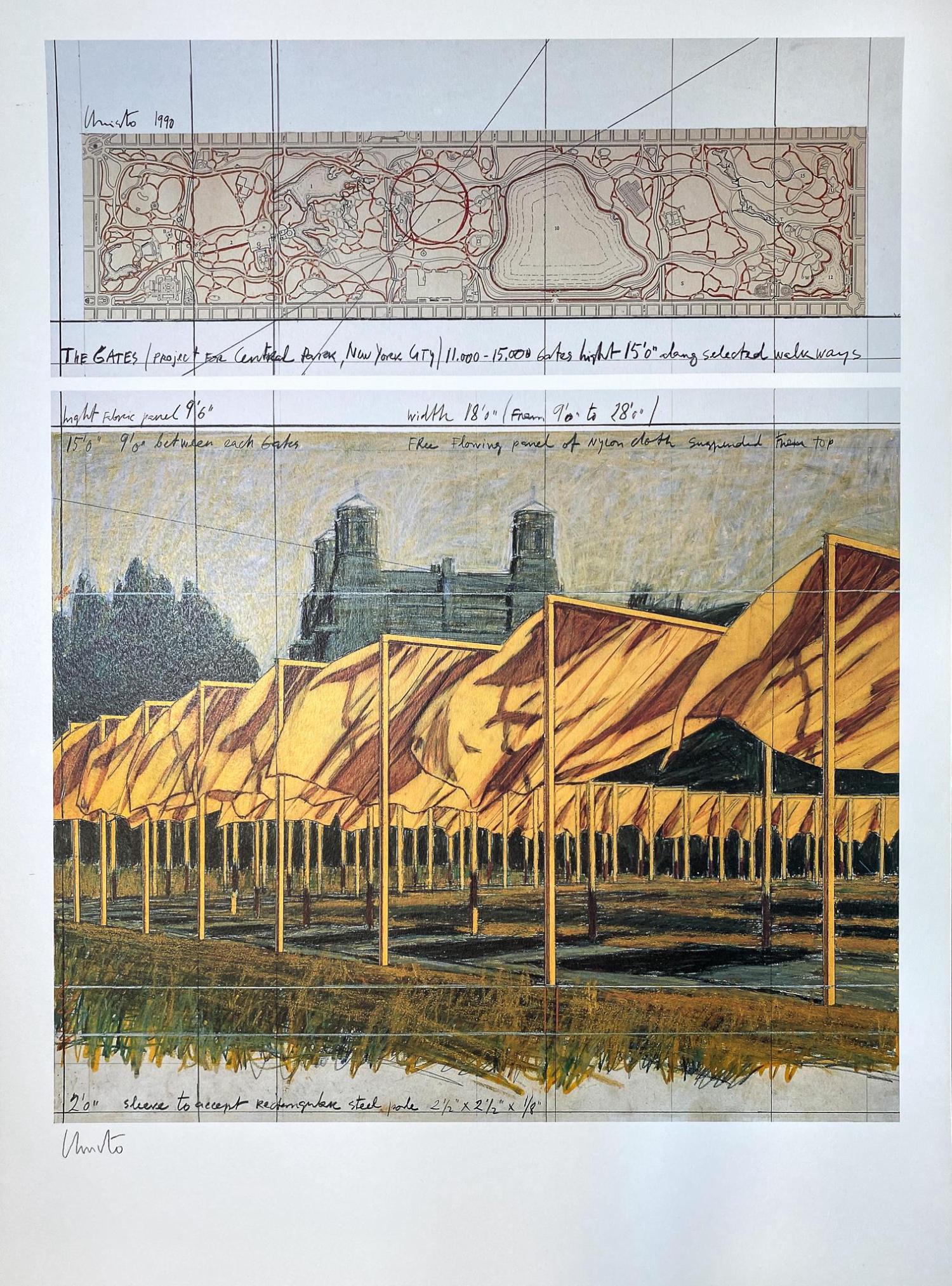 Christo - The Gates Project for Central Park (III) (1 of 2)