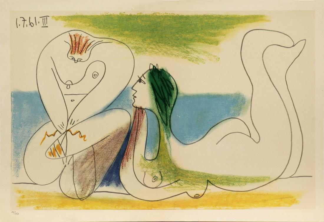 Pablo Picasso - Sur La Plage (1 of 1)