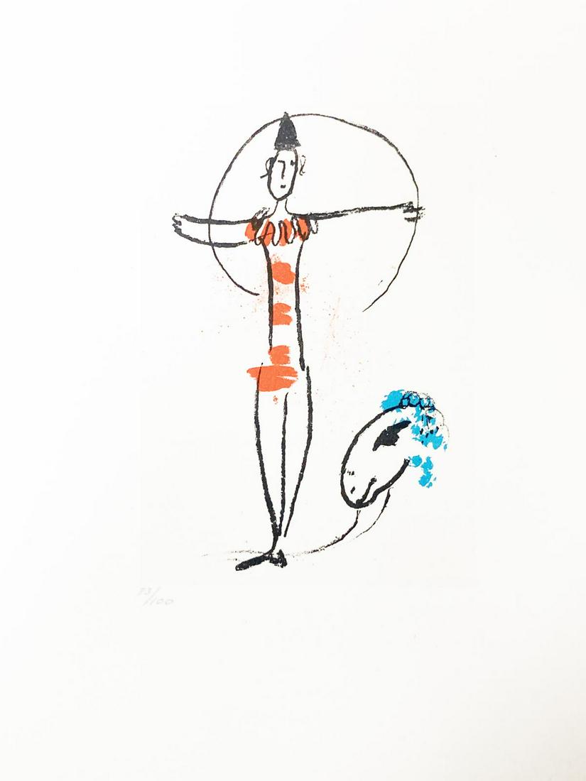 Marc Chagall - Le Clown Musicien (1 of 1)