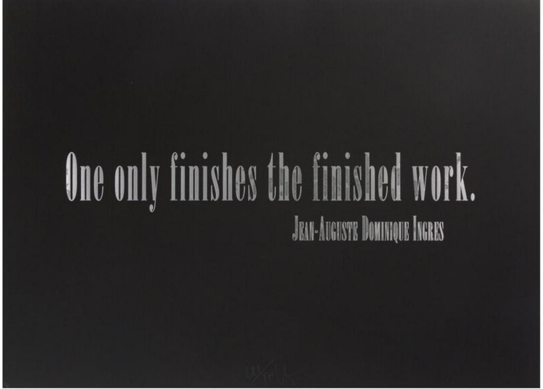Joseph Kosuth - Titled Quotation (for L.C.): Artist: Joseph Kosuth Title: Titled Quotation (for L.C.) Year: 1997 Dimensions: 37in. by 27in. Weight: 0 Edition: From the Rare Limited Edition of 90