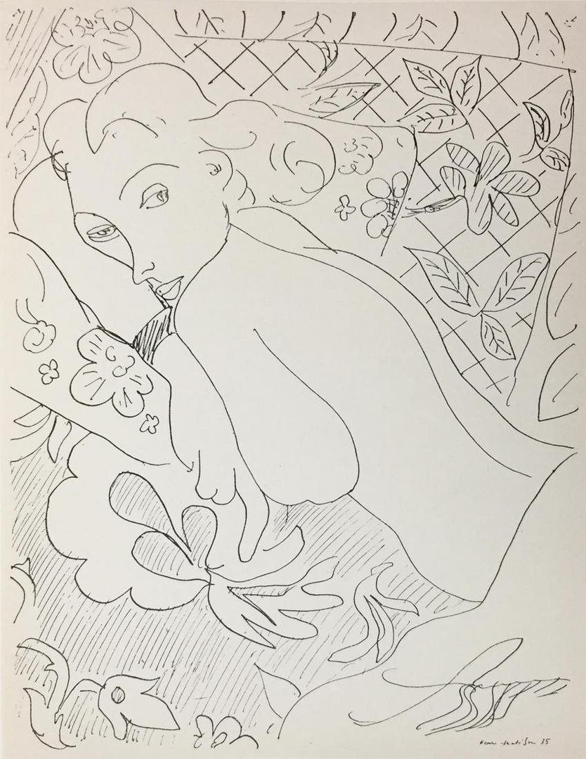 Henri Matisse (After) - Untitled: Artist: Henri Matisse (After) Title: Untitled Year: 1936 Dimensions: 11in. by 8.5in. Edition: From the rare limited edition Publisher: Editions Cahiers D'Art Pa
