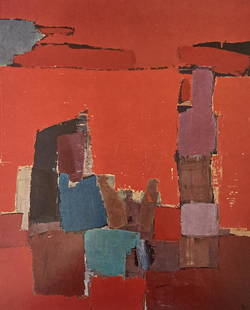 Nicolas de Stael - Figure du bord de la mer: Artist: Nicolas de Stael Title: Figure du bord de la mer Year: 1952 Dimensions: 9 5/8in. by 12 1/4in. Edition: From the Rare Limited Edition Publisher: G. di Sa