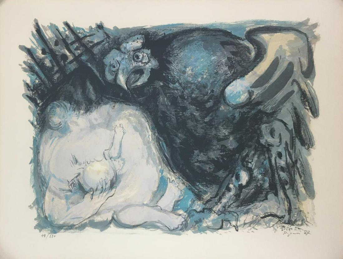 Edouard Pignon - Untitled: Artist: Edouard Pignon Title: Untitled Year: 1967 Dimensions: 19.75in. by 25.75in. Edition: Numbered from the limited edition of 250 Publisher: International Re