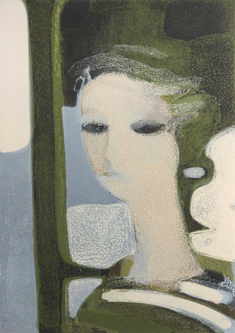 Andre Minaux - Sandra: Artist: Andre Minaux Title: Sandra Year: 1965 Dimensions: 10in. by 7.5in. Edition: From the rare limited edition Publisher: Redfern Gallery Suite: Lithographie