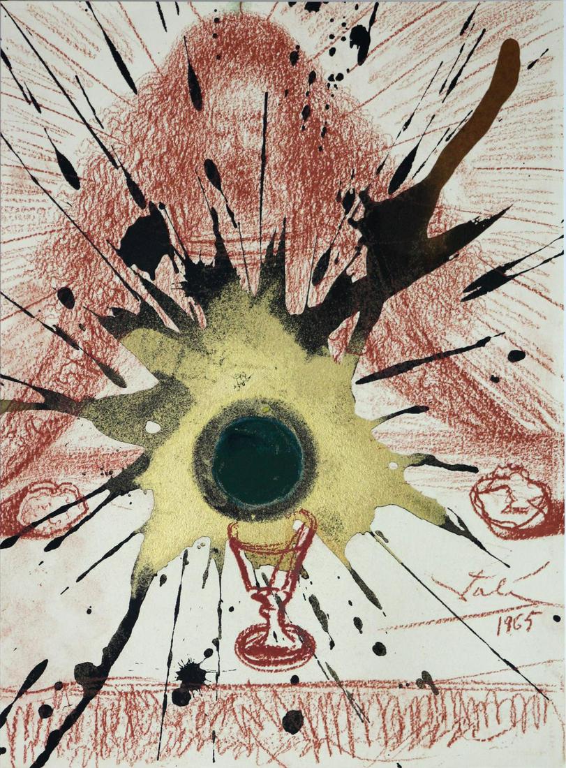 Salvador Dali - The Blood of the New Covenant: Artist: Salvador Dali Title: The Blood of the New Covenant Year: 1967 Dimensions: 19in. by 13.75in. Edition: From the rare limited edition Suite: Biblia Sacra</
