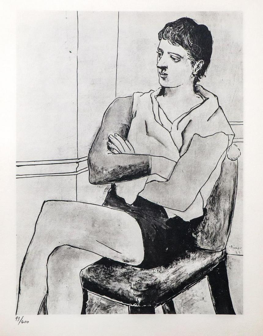Pablo Picasso - Portrait du baigneur: Artist: Pablo Picasso Title: Portrait du baigneur Dimensions: 8.5in. by 11in. Edition: From the rare limited edition Suite: Pablo Picasso by Eugenio D'Ors Medium:<