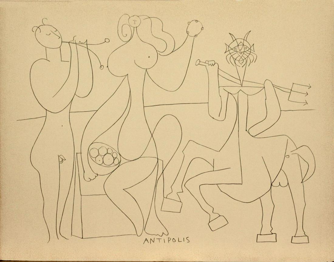 Pablo Picasso - Untitled from "Mes dessins d'Antibes" (1 of 2)