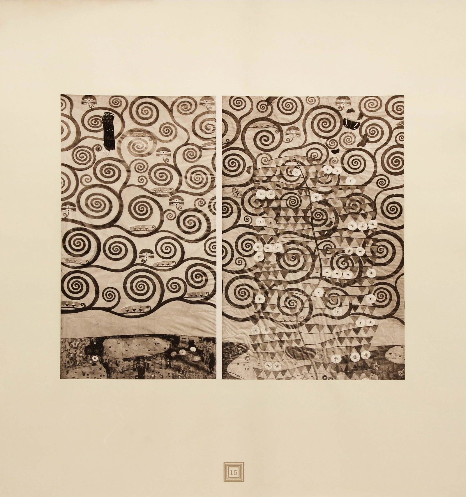 Gustav Klimt (After) - Study for the Frieze at Palais (1 of 1)