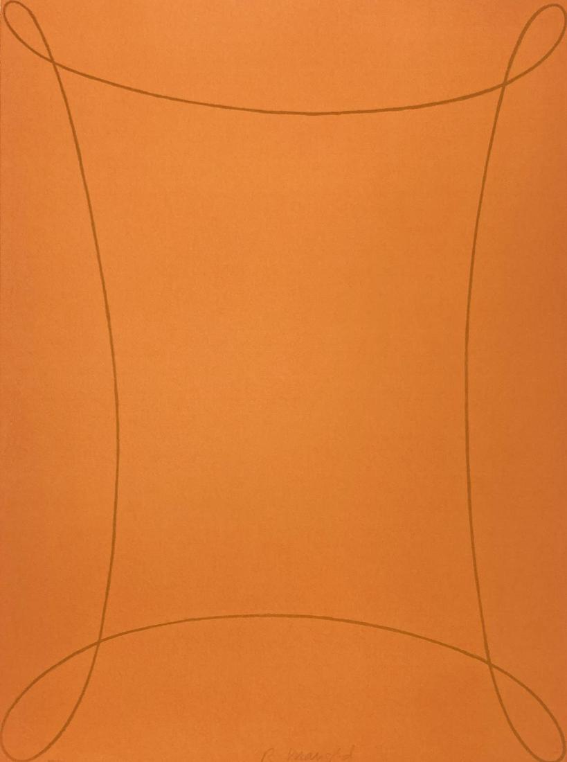 Robert Mangold - Arabesque I: Artist: Robert Mangold Title: Arabesque I Year: 1992 Dimensions: 30in. by 22.75in. Edition: Printers Proof 1 From the rare limited edition of 5 Outside the Edition of 100