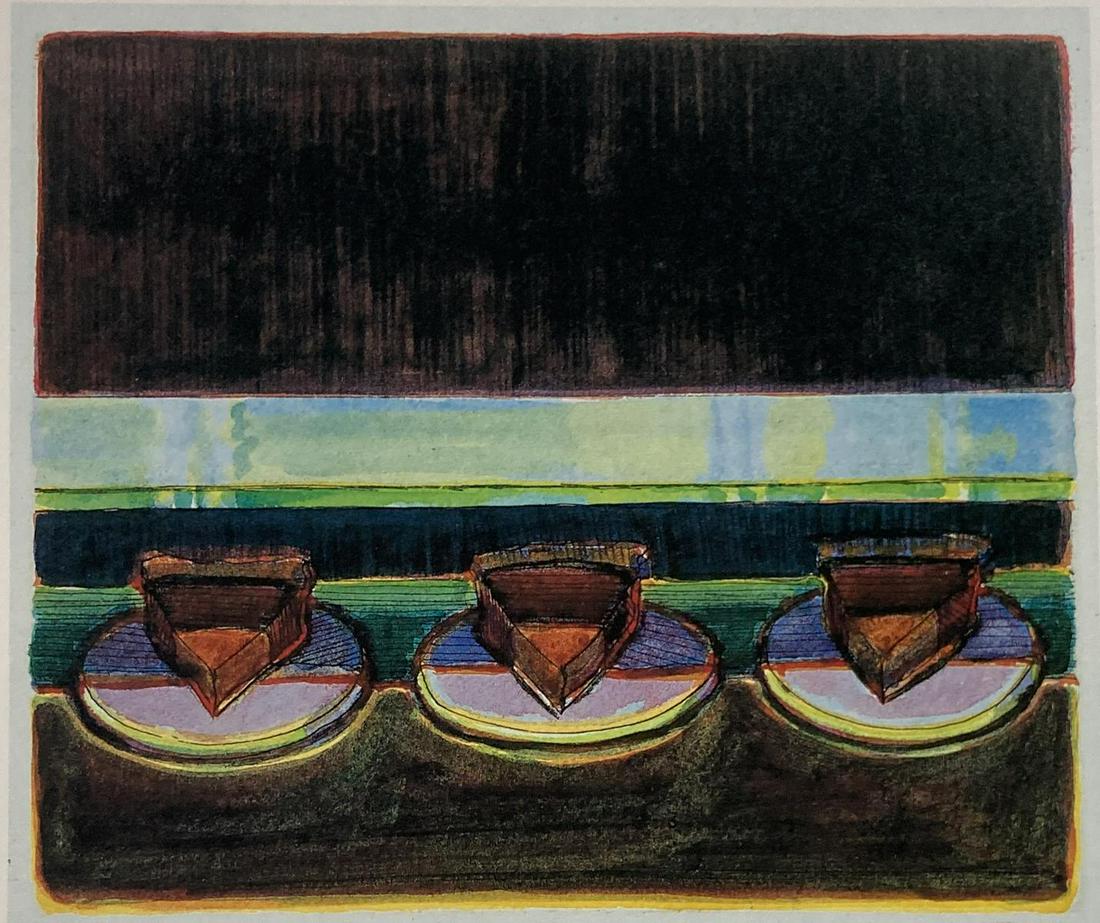 Wayne Thiebaud - Chocolate Pies (1 of 1)