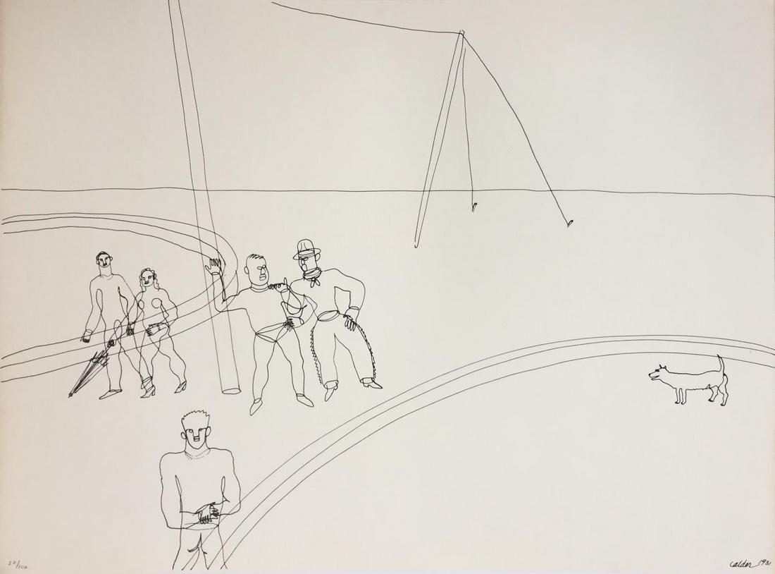 Alexander Calder (after) - Untitled (Clowns) from "16 Circus Drawings" (1 of 1)
