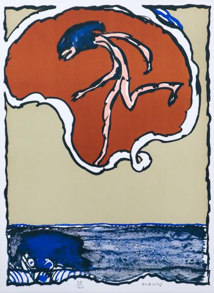 Pierre Alechinsky - Worldy Flying Object (1 of 2)